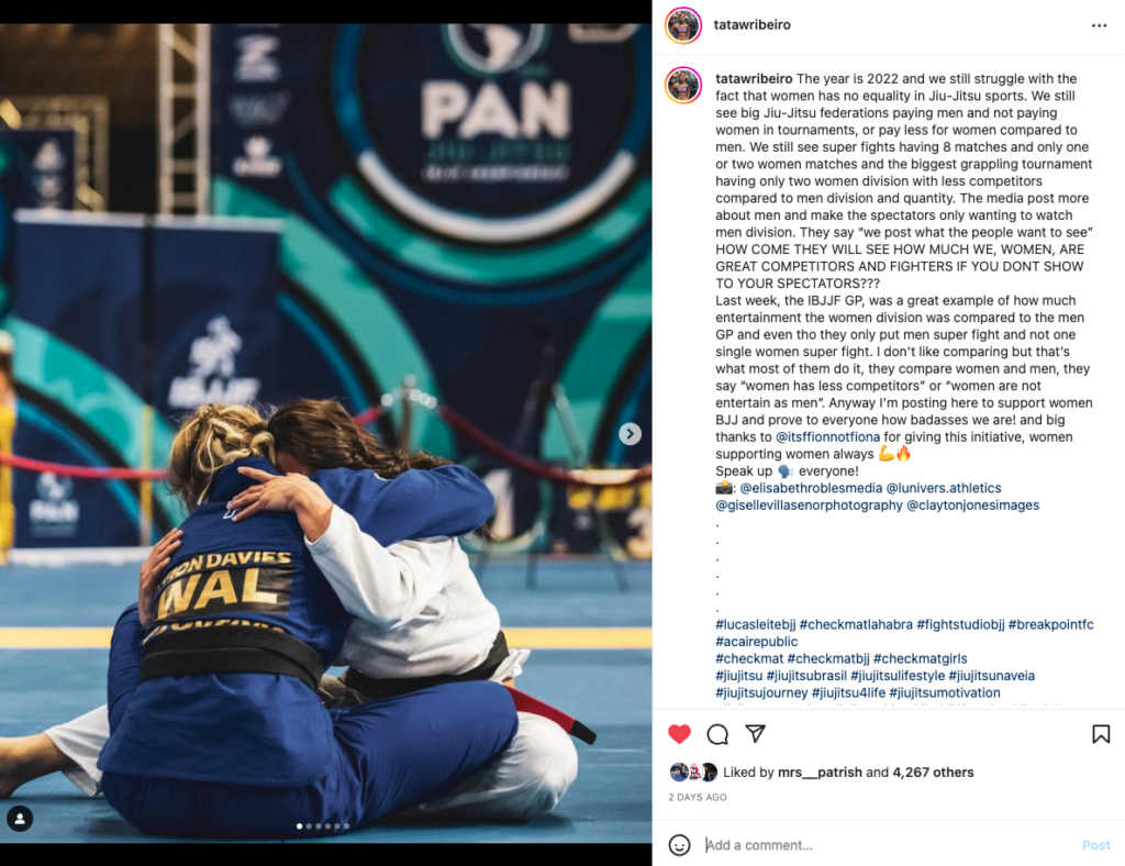 Women Demand Equality in Jiu-Jitsu